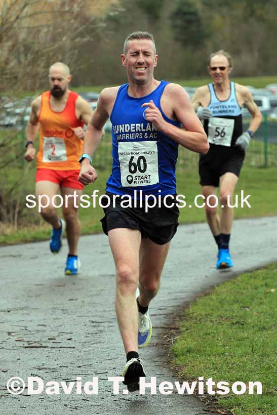 Senior Men and Veterans (Over 40s), 2023 NECAA Royal Signals Relays, Hetton le Hole, County Durham. Photo: David T. Hewitson/Sports for All Pics